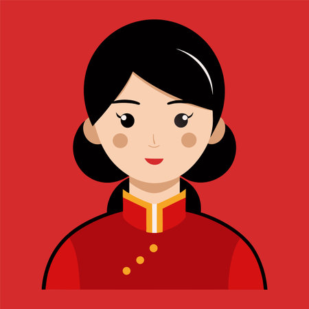 Chinese people design, vector illustration eps10 graphic"のイラスト素材