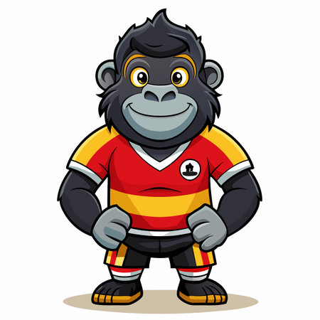 Chimpanzee Mascot Character Cartoon Mascot Designのイラスト素材