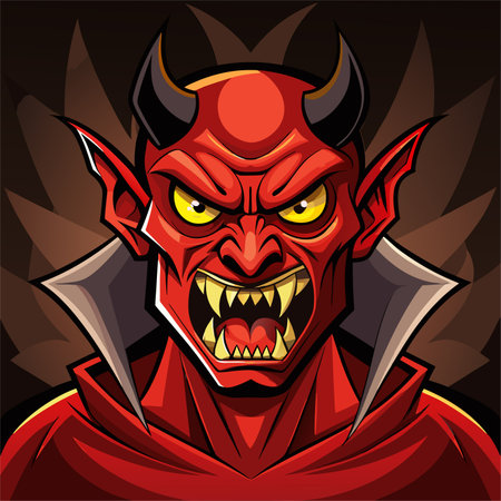 cartoon vector character devil demon