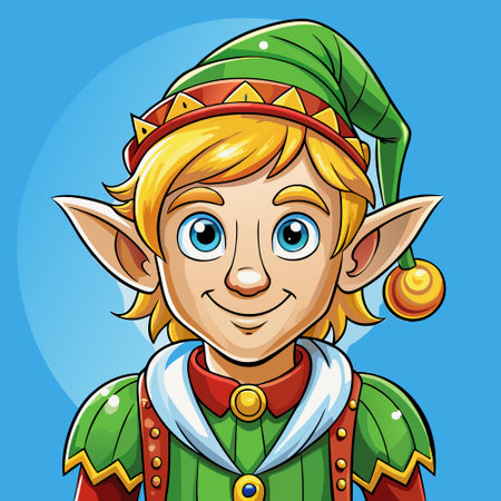 leprechaun cartoon elf vector illustrationのイラスト素材