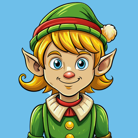 leprechaun cartoon elf vector illustrationのイラスト素材