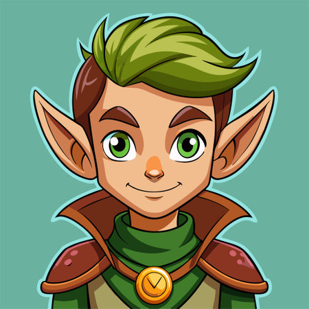 leprechaun cartoon elf vector illustrationのイラスト素材