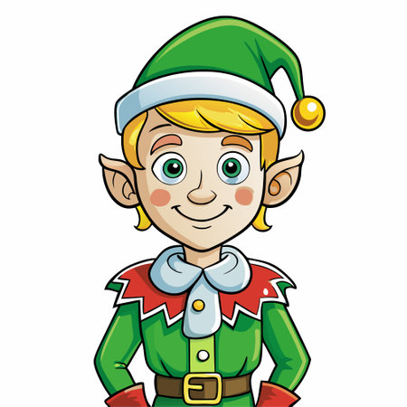 leprechaun cartoon elf vector illustrationのイラスト素材