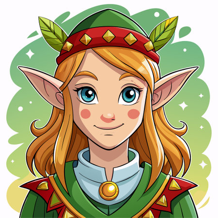 leprechaun cartoon elf vector illustrationのイラスト素材