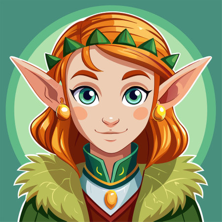 Vector illustration of a beautiful girl in the image of a fairy taleのイラスト素材