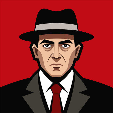 mafia gangster italian boss donのイラスト素材