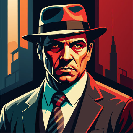 mafia gangster italian boss donのイラスト素材