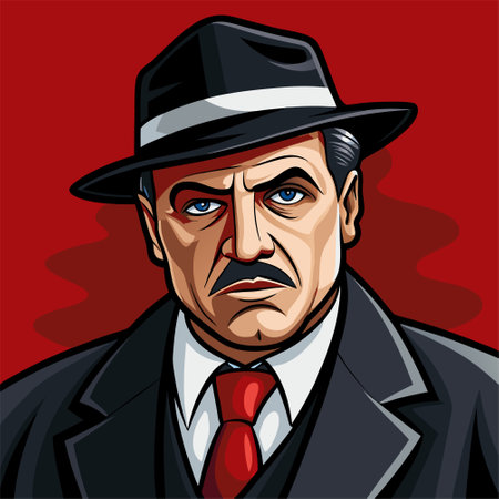 mafia gangster italian boss donのイラスト素材