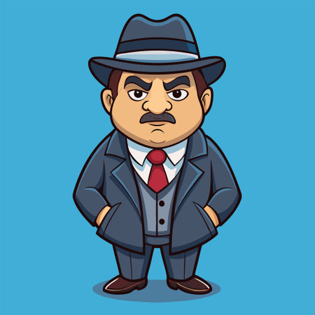 mafia gangster italian boss donのイラスト素材