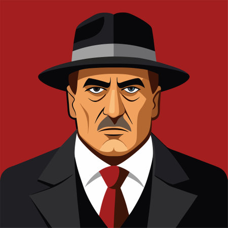 mafia gangster italian boss donのイラスト素材