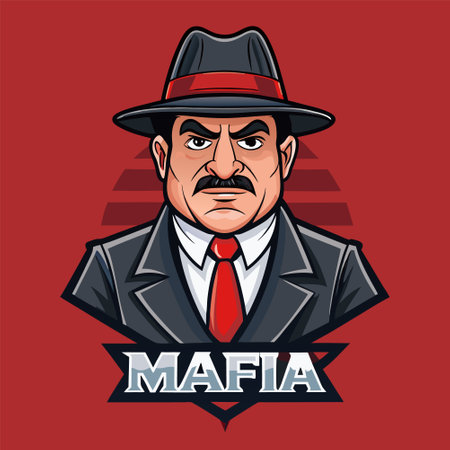 mafia gangster italian boss donのイラスト素材