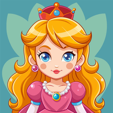 vector illustration of cute beautyfull princessのイラスト素材