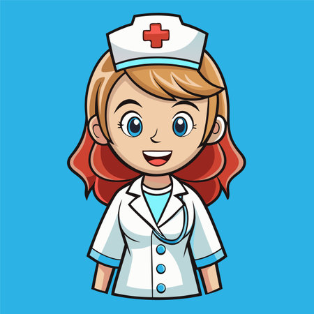 nurse doctor vector illustrationのイラスト素材