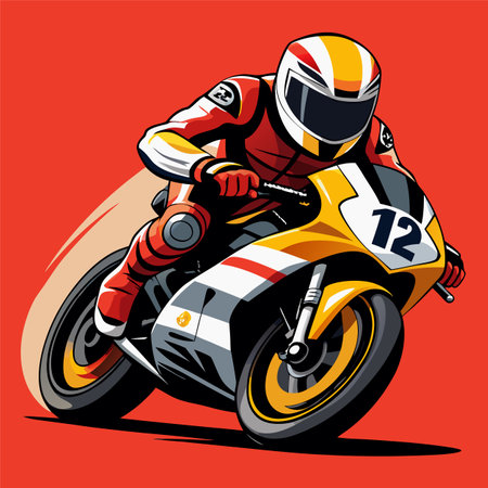 moto racr vector illustrationのイラスト素材