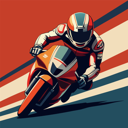 moto racr vector illustrationのイラスト素材