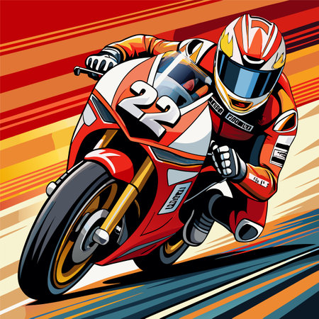 moto racr vector illustrationのイラスト素材