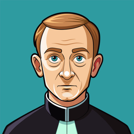 vector illustration of priestのイラスト素材