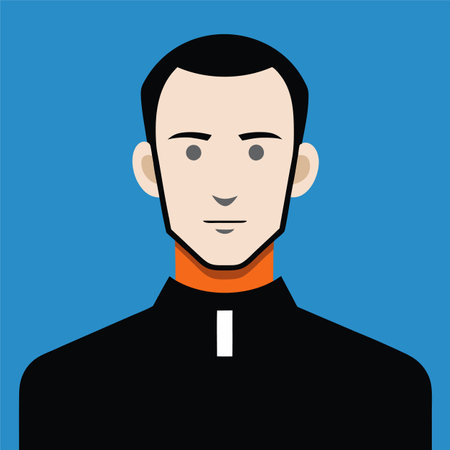 vector illustration of priestのイラスト素材
