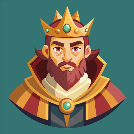 king royal cartoon vector illustrationのイラスト素材