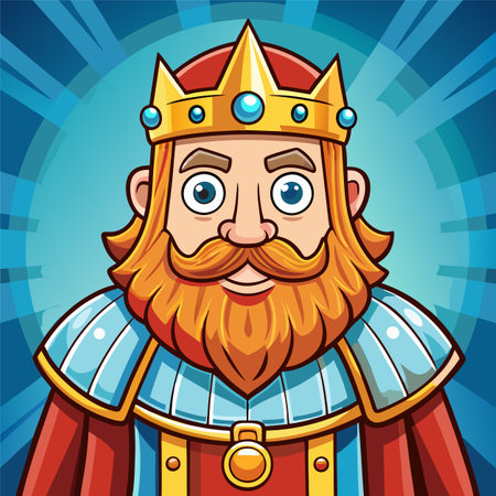 king royal cartoon vector illustrationのイラスト素材