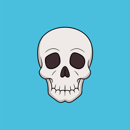 vector illustration of skullのイラスト素材