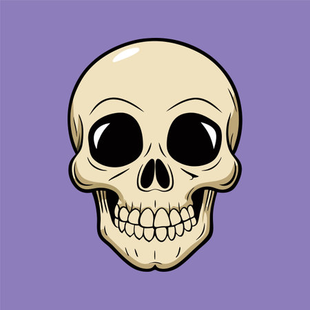 vector illustration of skullのイラスト素材