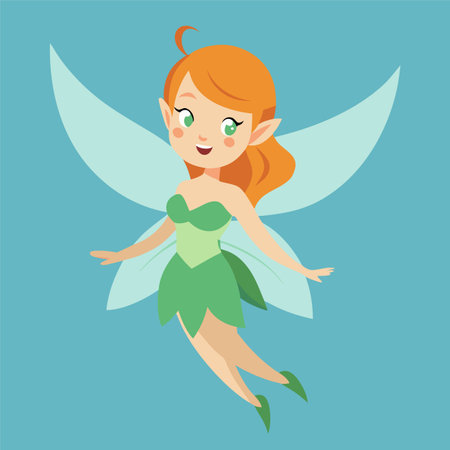 fairy cartoon vector illustrationのイラスト素材