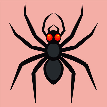vector illustration of spiderのイラスト素材