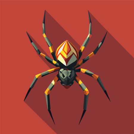 vector illustration of spiderのイラスト素材
