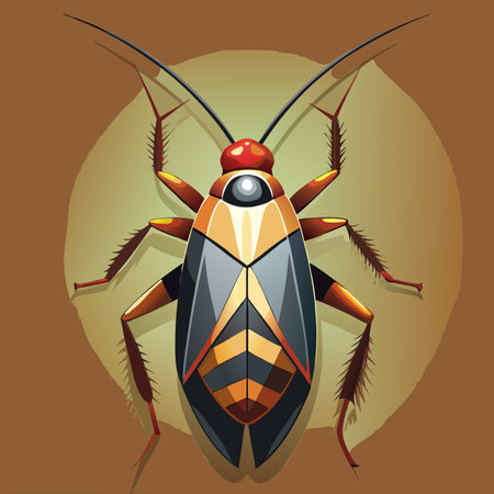 vector illustration of cockroach