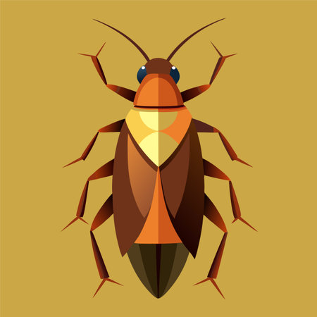 vector illustration of cockroachのイラスト素材
