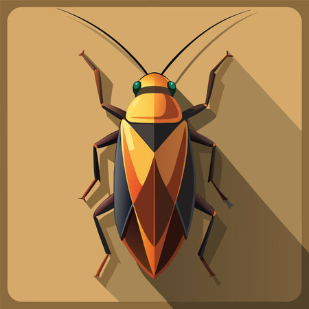 vector illustration of cockroach
