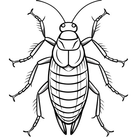 vector illustration of cockroach