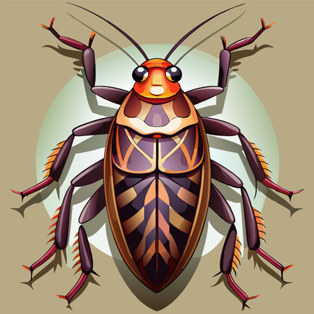 vector illustration of cockroach