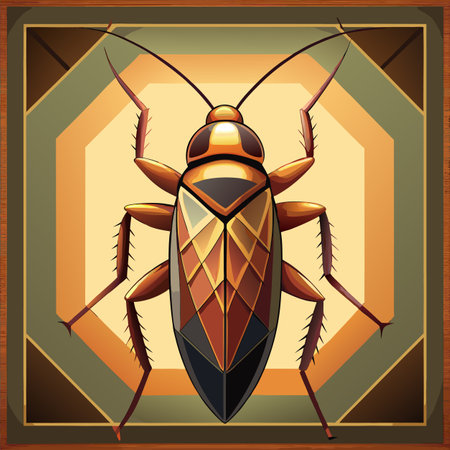 vector illustration of cockroach