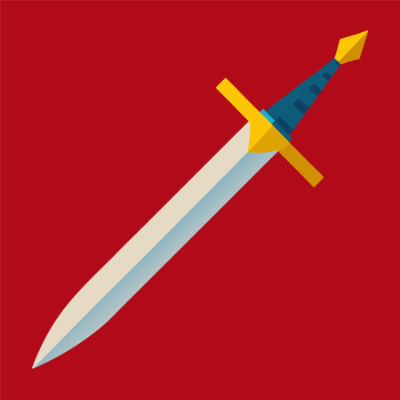 vector illustration of sword
