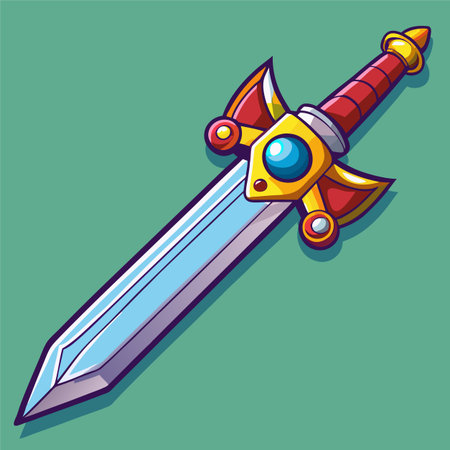 vector illustration of swordのイラスト素材