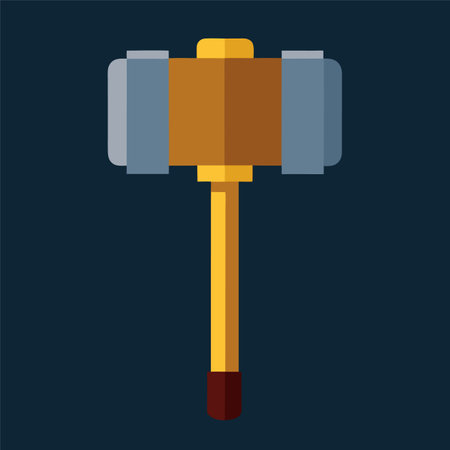 old steel sledgehammer vector illustrationのイラスト素材