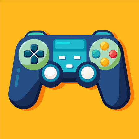 vector illustration of joystick controller gameのイラスト素材
