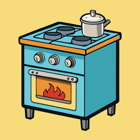 oven vector illustrationのイラスト素材