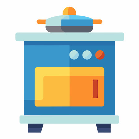 oven vector illustrationのイラスト素材