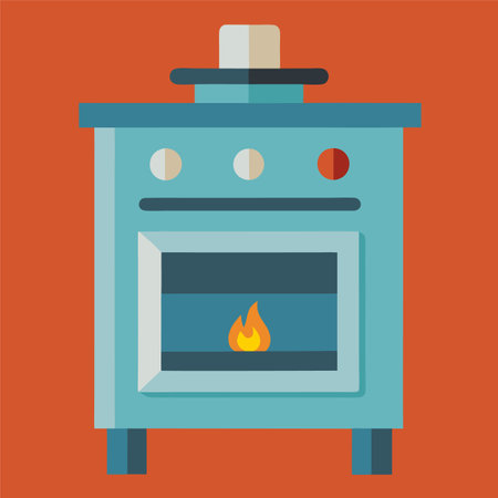 oven vector illustration