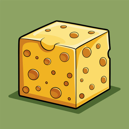 vector illustration of cheeseのイラスト素材