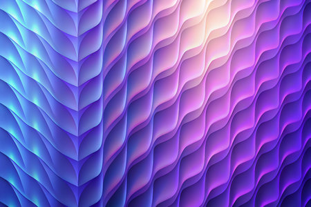 Abstract background with blue and purple wavy lines. Vector illustration.の素材