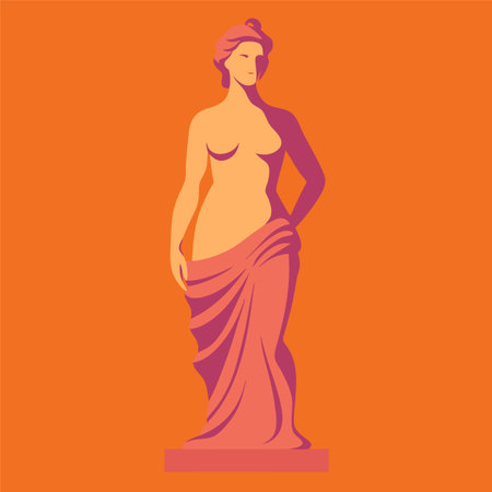 antique statue of venus vector illustrationのイラスト素材