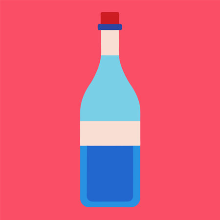 vector illustration of bottleのイラスト素材