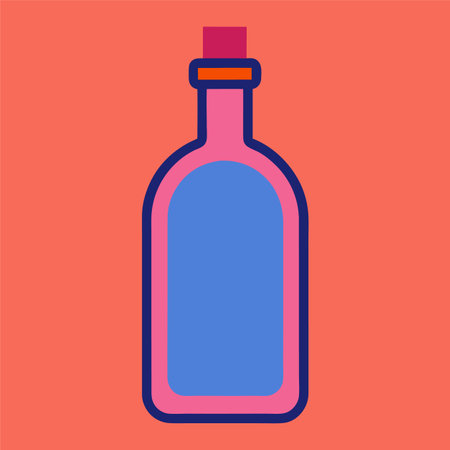 vector illustration of bottleのイラスト素材