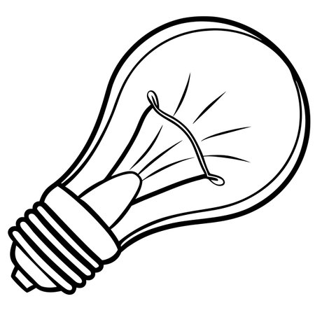 light bulb iconのイラスト素材