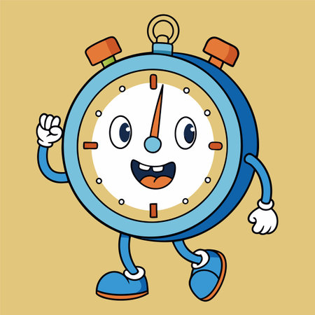 vector illustration of clockのイラスト素材