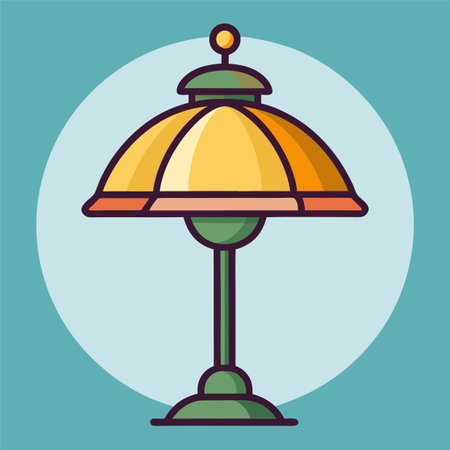 lamp light vector or illustrationのイラスト素材
